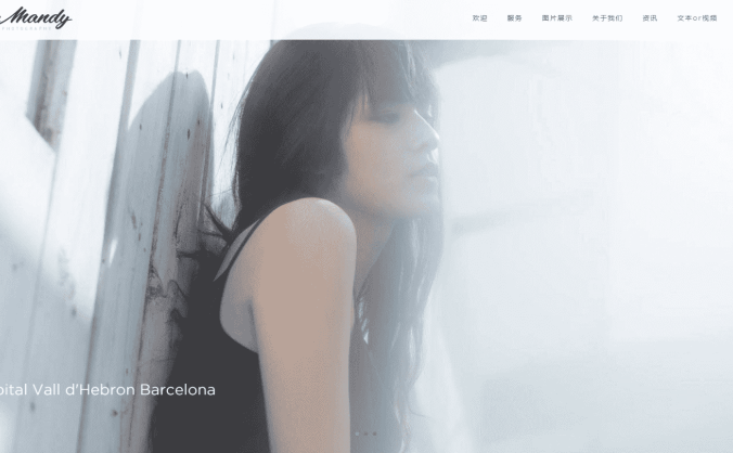 响应式华丽摄影小清新HTML5模版